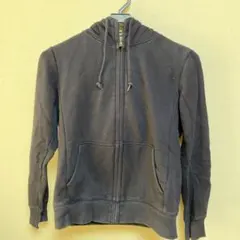 UNIQLO フルジップパーカー ファー M ネイビー