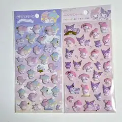 サンリオ　ぷくっとシール　２種セット