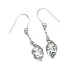 アクアマリン フックピアス