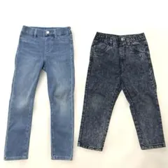 ユニクロ 西松屋 デニム 2枚セット 100〜110