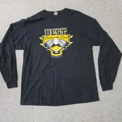 GILDAN 長袖Tシャツ ブラック XLのサムネイル