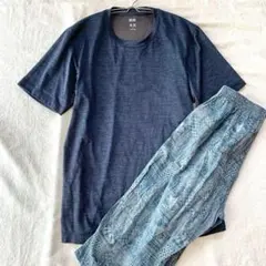 【ユニクロ】セット売り 着回し ドライTシャツ ハーフパンツ 天竺素材 速乾 L