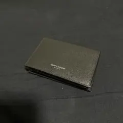 SAINT LAURENT ブラック レザー カードケース