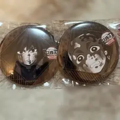 鬼滅の刃 冨岡義勇 竈門炭治郎 お楽しみくじ 缶バッジ