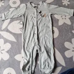 H&M ミッキーマウス ロンパース 6-9M グレー