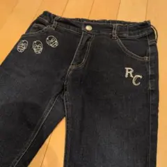 RAD CUSTOM★スカル刺繍 デニム130センチ