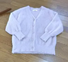 フェリシモ　IEDIT 薄ピンクニットカーディガン Sサイズ