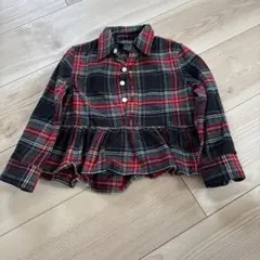 POLO RALPH LAUREN チェック柄長袖シャツ 3/3T