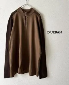 美色✨D’URBANハーフジップ　ハイゲージニット　サドルショルダー　バイカラーのサムネイル