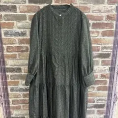 kastane カスタネ　幾何学模様 シャツワンピース　ロングワンピース