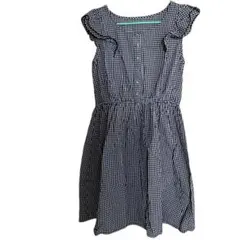 earth music&ecology　ワンピース　ギンガムチェック　ひざ丈