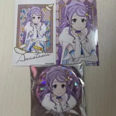リゼロ プリステラの宴 3点セット 缶バッジ ブロマイド アナスタシア