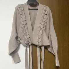 snidel 編み込みデザイン カーディガン