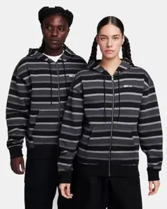 L 新品 ナイキ SB スウェット パーカー フーディ ジップアップ ボーダー