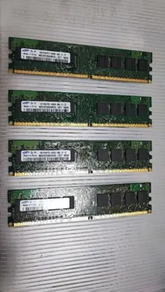 4 pqi デスクトップ用メモリ 1GB 2枚セット DDR2-667 - メルカリ