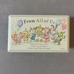 ディズニー　ダッフィーフレンズ　空き缶　 From All of Us