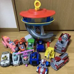 パウパトロール パウステーション フィギュア ビークル セット【✨廃盤商品入✨】