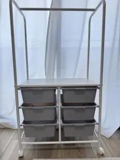 【美品】LOWYAハンガーラック収納ボックス(子供用/ペット用)