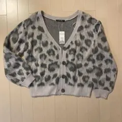 INGNI レオパード柄カーディガン Mサイズ グレー