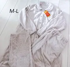 【新品】パジャマ 上下セット M-L ベージュ　マタニティ　マタニティパジャマ