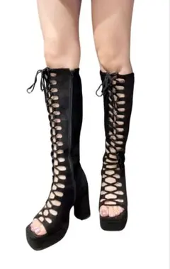 MIRROR9★Open lace up boots★Sサイズのサムネイル