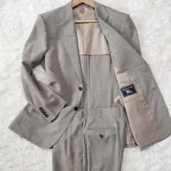 【良品】バーバリー BURBERRY スーツ セットアップ チェック 背抜き