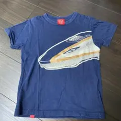 OJICO 新幹線プリント かがやき Tシャツ ネイビー 半袖　10A