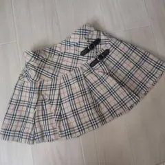 美品　BURBERRY　LONDON　ベビー　ノバチェック　プリーツスカート