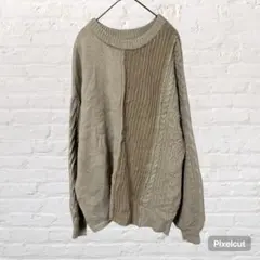 12000 Shellyisland シェリーアイランド 切り替えニット 古着