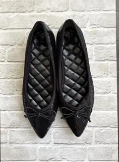 【新品未使用】スパンコール　バレーシューズ　パンプス　Lサイズ