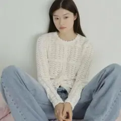 【ZARA】ロマンティックシェニールジャケット S