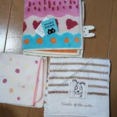 マタノアツコ コンテックス 他 タオルハンカチ ハンカチ 3枚セット 新品