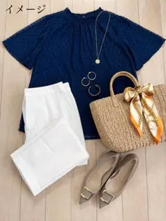 美品　anysis ドットブラウス　anysisブラウス　anysis シャツ