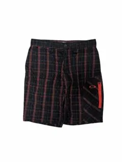 00s OAKLEY cargo check half pants テック系