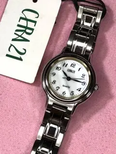 未使用　レディース　腕時計　SERA21 文字盤　白蝶貝　稼働　新品電池