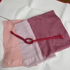 ピンク系 帯揚げ 3点枚と帯締めセット