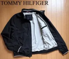 j*p様 トミーヒルフィガー　ナイロンジャケット　ウィンドブレーカー　黒　L