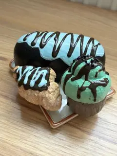 ハンドメイド スクイーズ チョコミント3点セット②