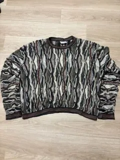 90s COOGI ニットセーター XL クロップド丈
