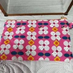 シマエナガ柄ポーチハンドメイド