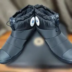 コンバース　ブラック スノーブーツ 耐水性