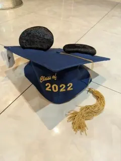 新品海外ディズニーフロリダDisneyWorld 耳付き卒業帽 2022限定