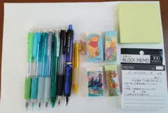 シャープペン 消しゴム メモ帳 文房具セット