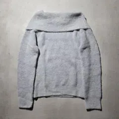 MAJESTIC LEGON オフタートルニット グレー タグ付き