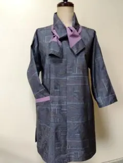 着物リメイク・大島紬…✿…幾何学模様のお洒落チュニック