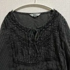 新品　モアオーレ　カットソー　LL　INDIA COTTON　黒　綿100％