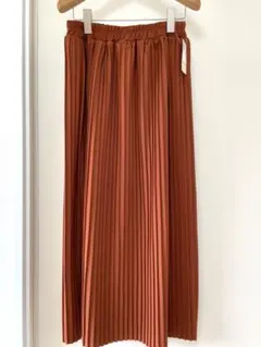 新品未使用　サマンサモスモスブルー　フリーサイズ　カットプリーツスカート　ロング