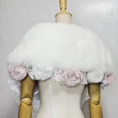 SAGA Far FOX ファーショール フォックス 希少デザイン　バラ　レース