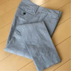 Spick&Span スピックアンドスパンのグレンチェックパンツ センタープレス