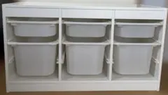 IKEA　トロファスト　ホワイト　ケース付きのサムネイル